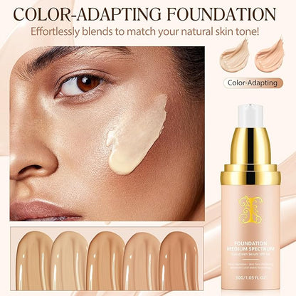 4-in-1 Foundation for flawless, long-lasting coverage and SPF50+ protection