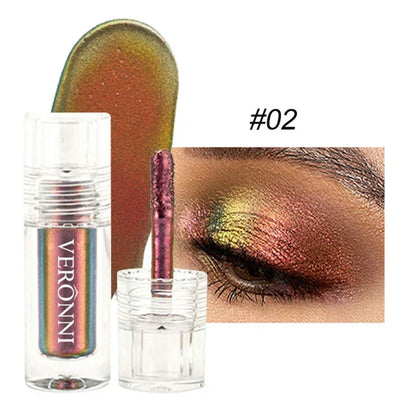 Natural, Highly Pigmented Shimmer Liquid Eyeshadow – Glossy Finish