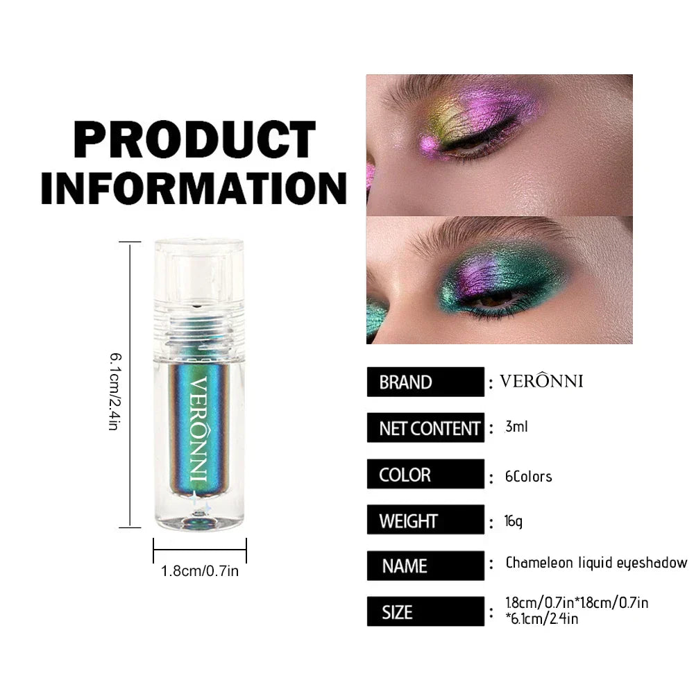 Shimmer Liquid Eyeshadow – Ideal for Eyes, Face & Nails