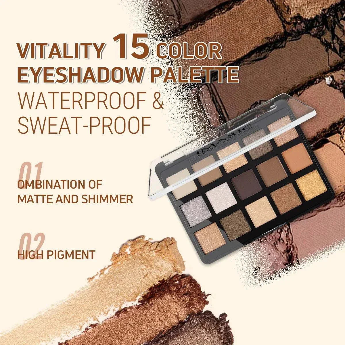 15-Color Eyeshadow Palette